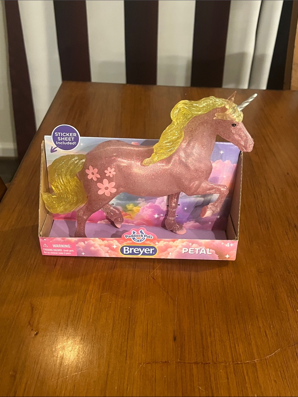 Breyer Paddock Pal Toy Horse Petal glitter new